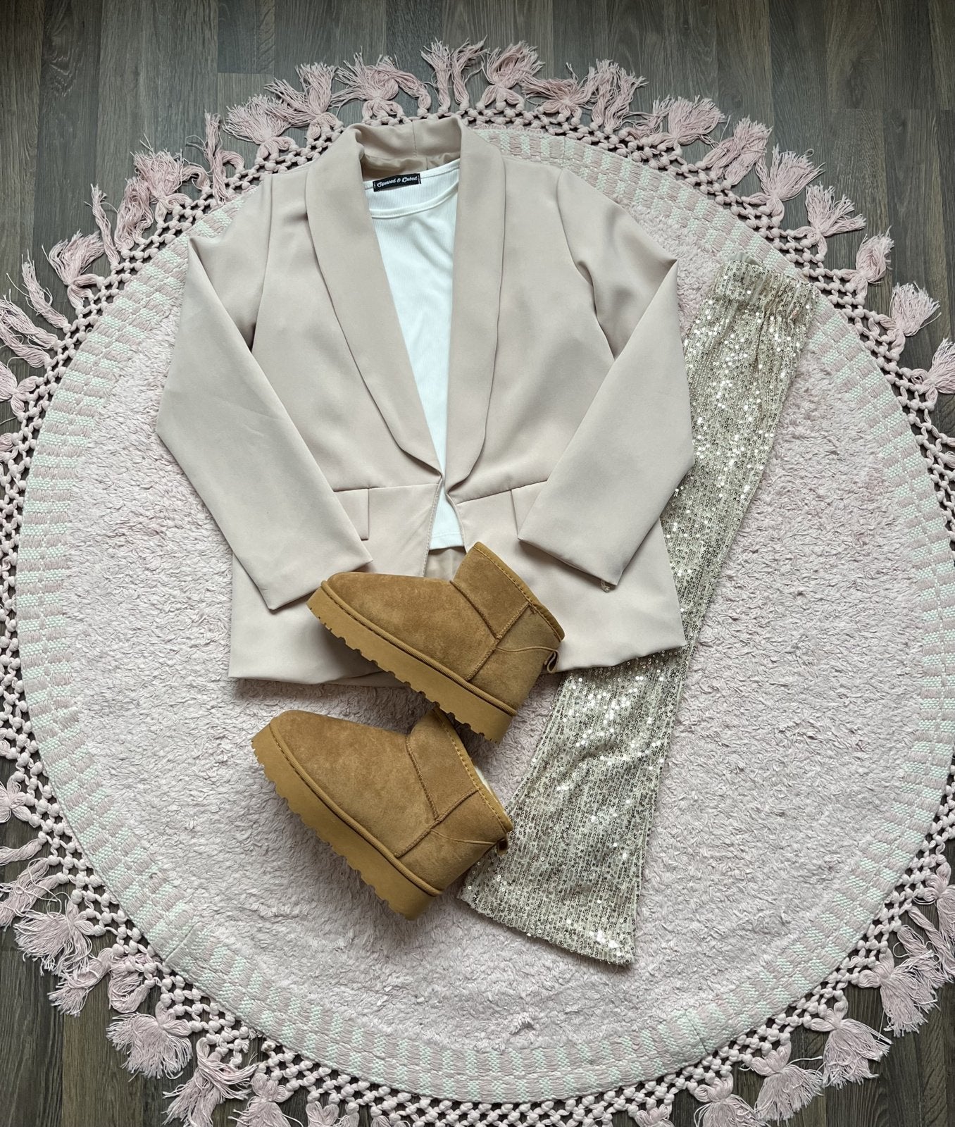 Broek Pailletjes Goud