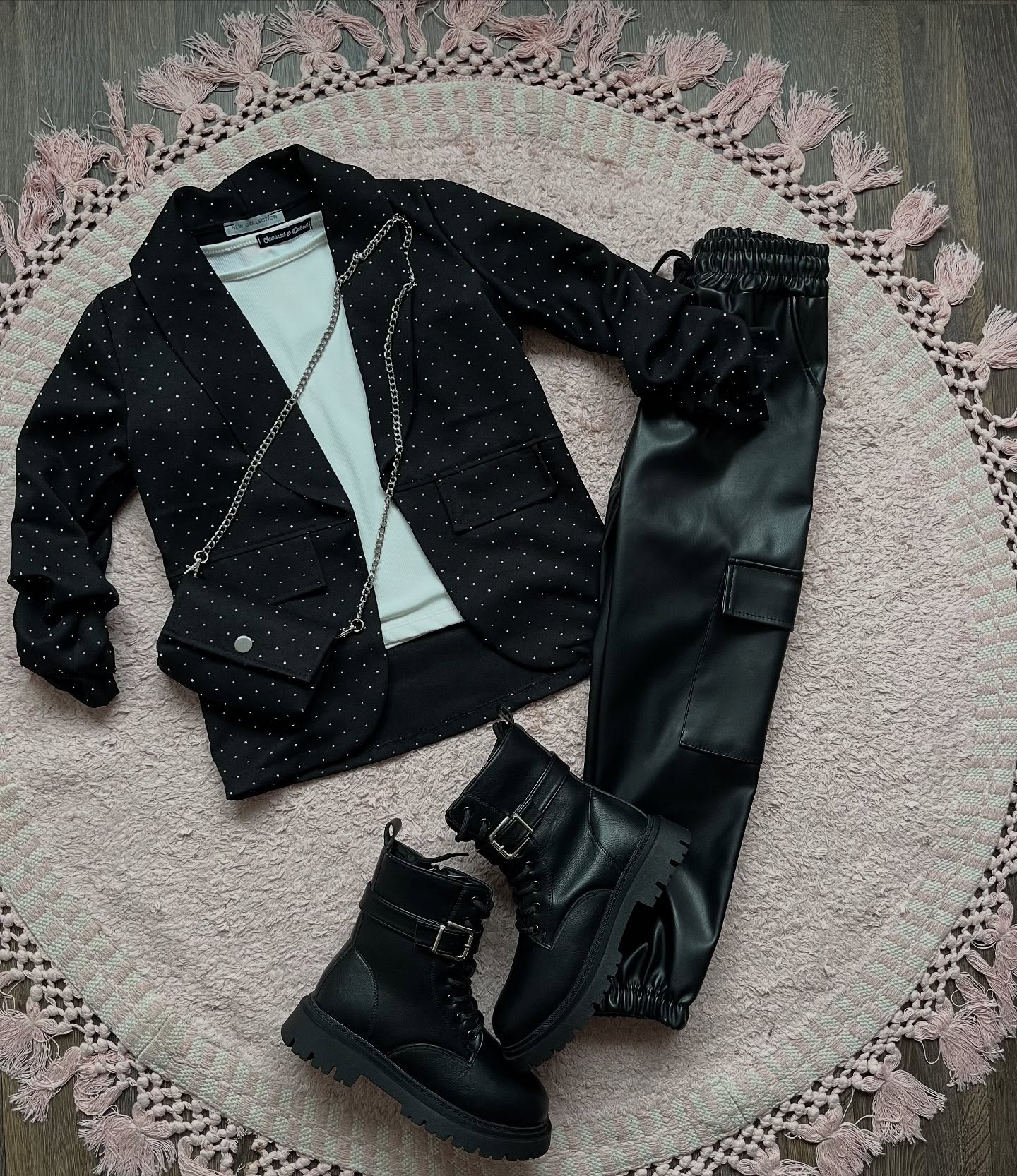 Blazer Zwart met Steentjes