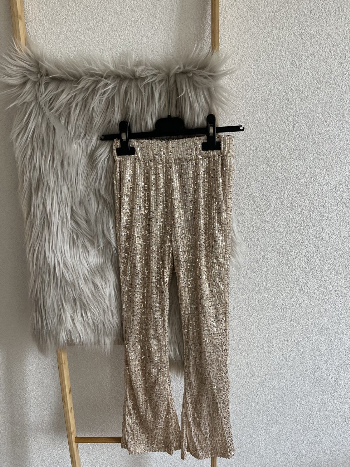 Broek Pailletjes Goud