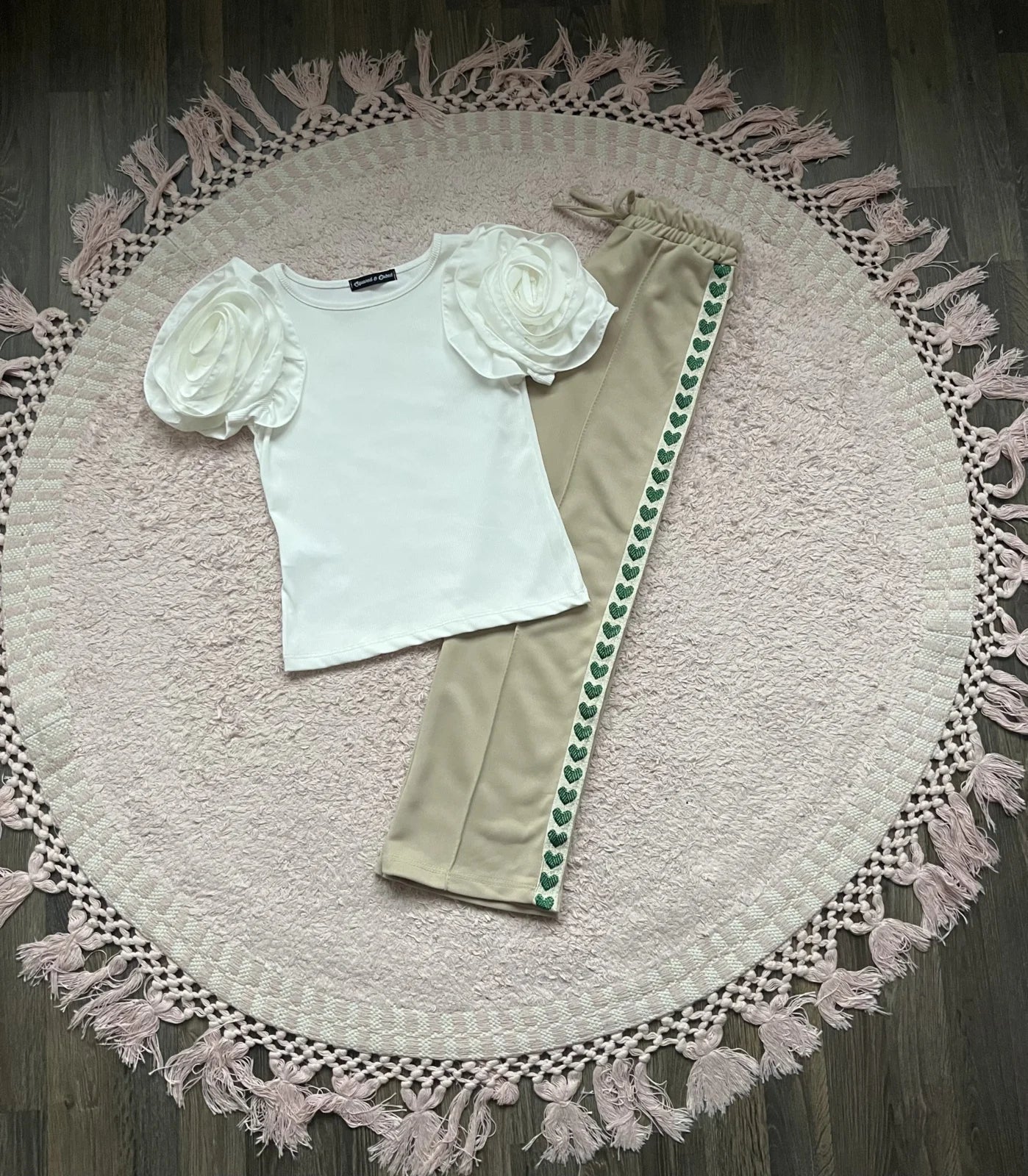 Broek Hartjes Beige