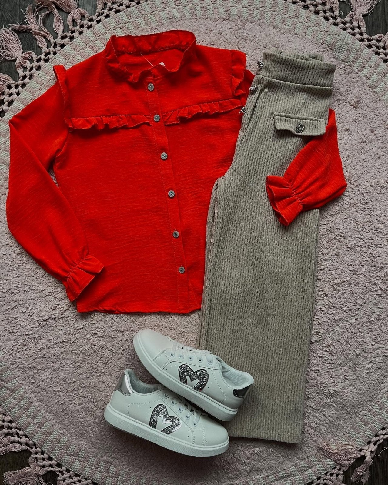 Broek Rib Beige