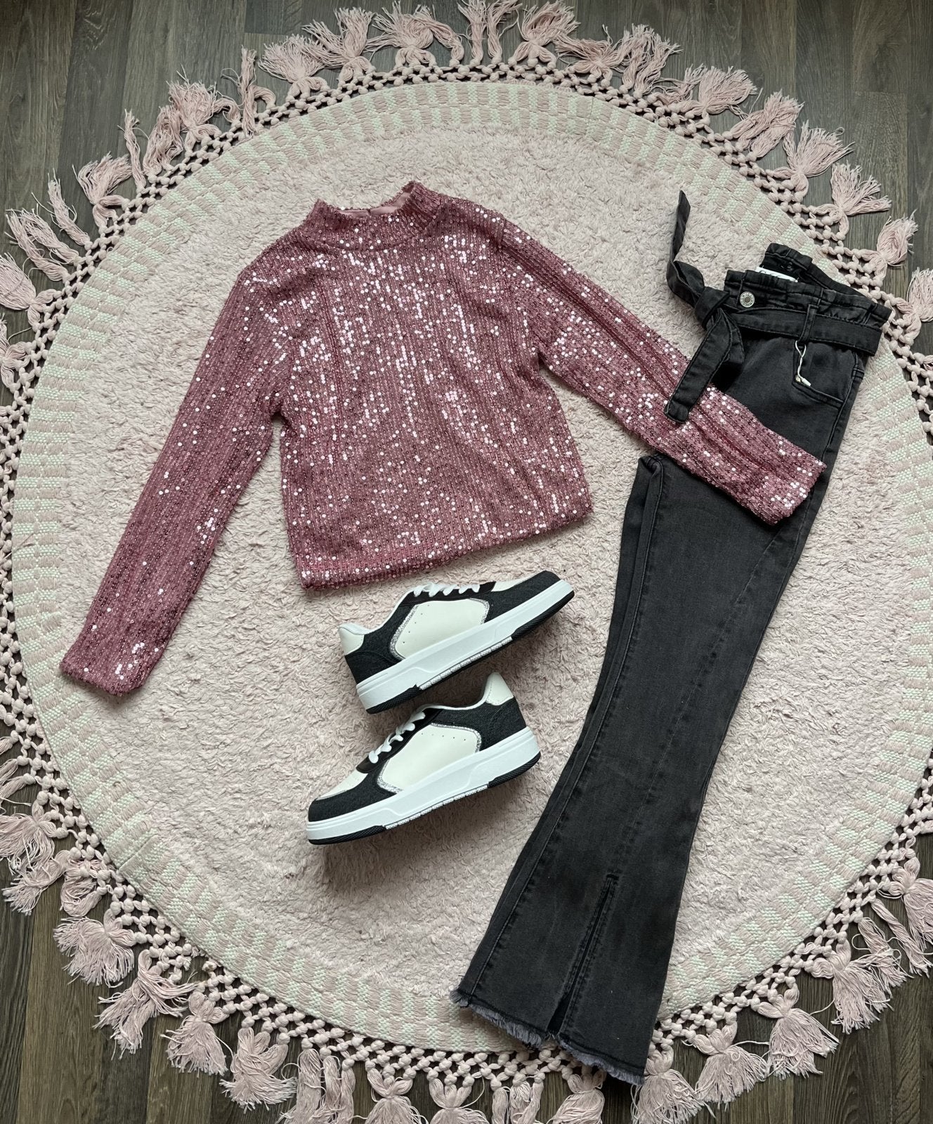 Top Glitter Pink