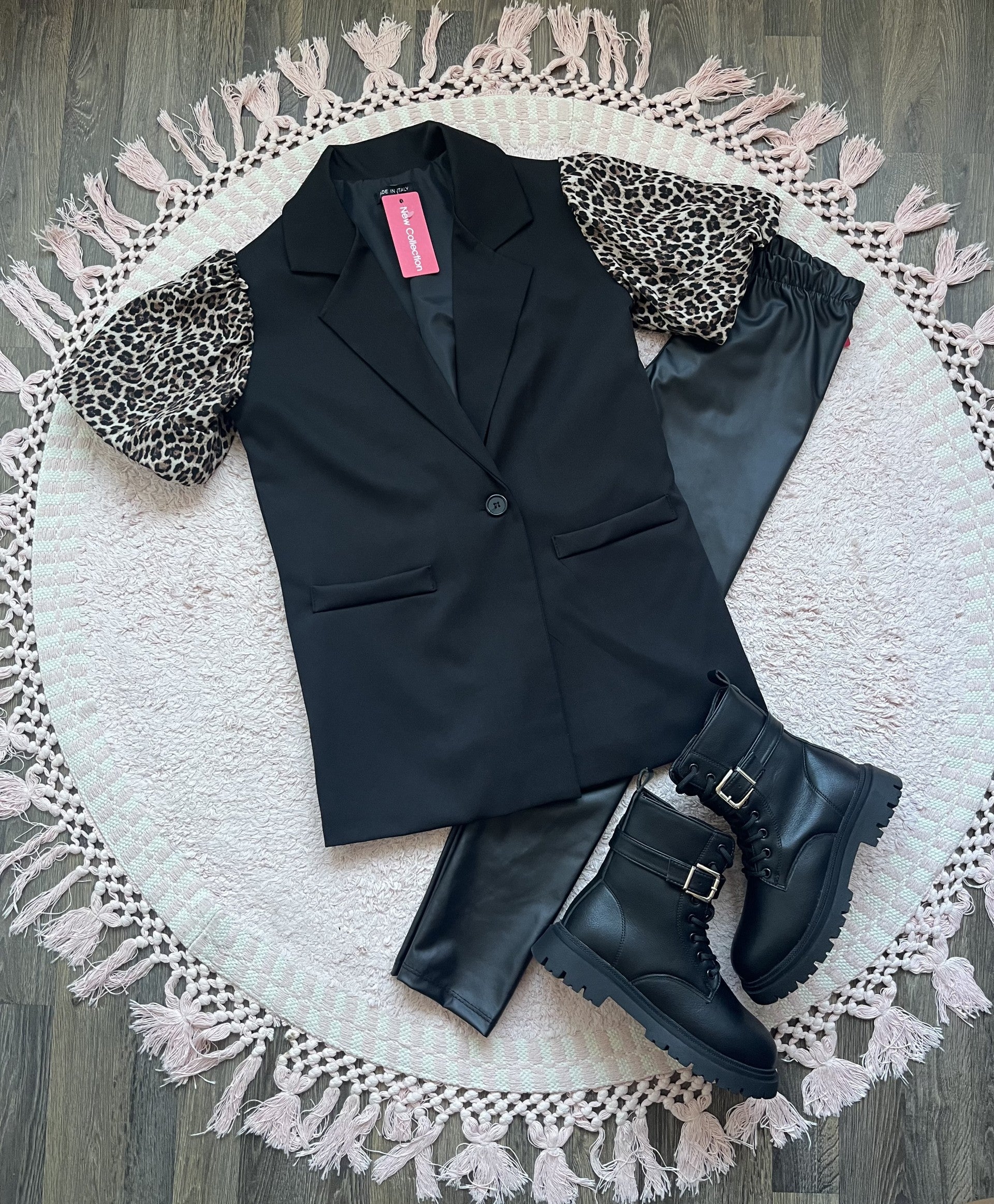 Lange Blazer Pantermouwtje