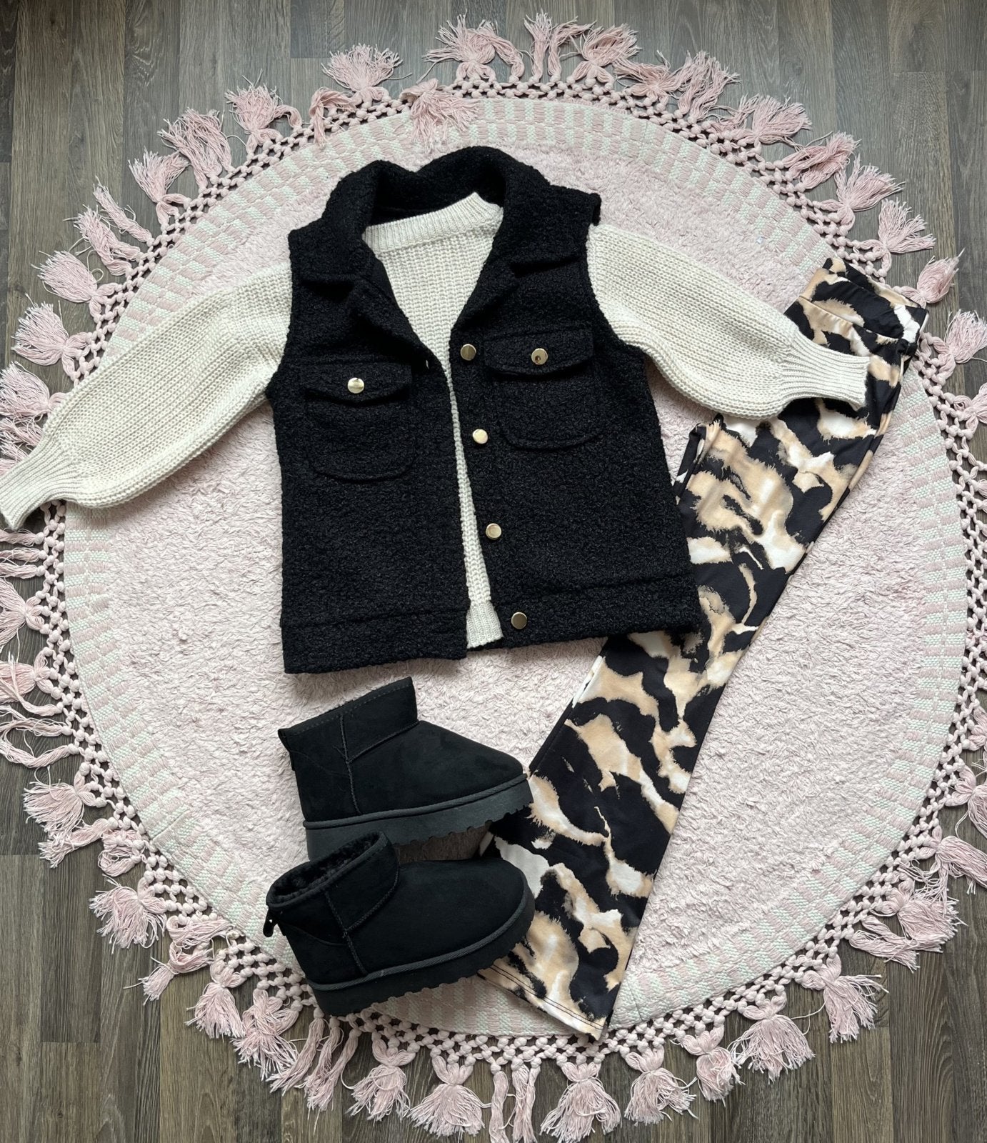 Broek Flared Leopard