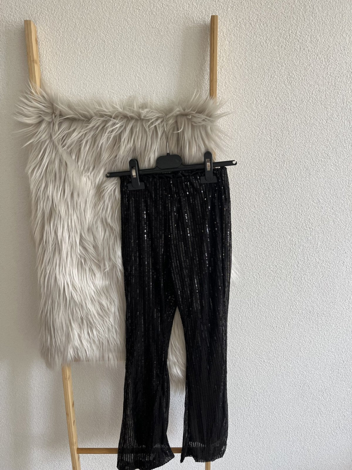 Broek Pailletjes Zwart