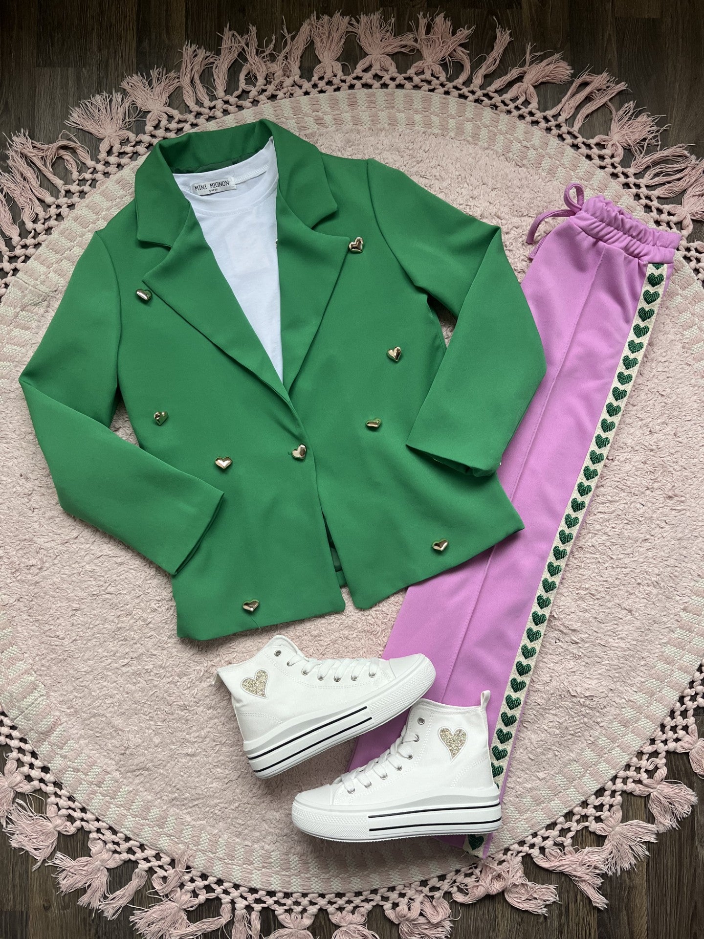 Blazer Groen Hartjes