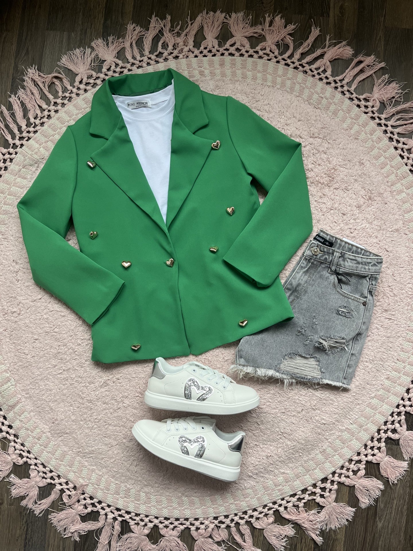 Blazer Groen Hartjes